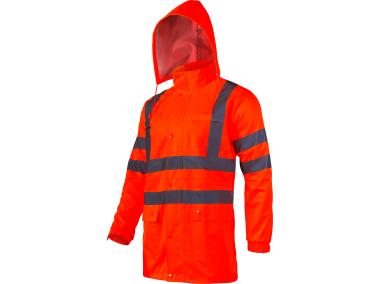 Zdjęcie: Kurtka ostrzegawcza przeciwdeszczowa, pomarańczowa, 2XL, CE, LAHTI PRO