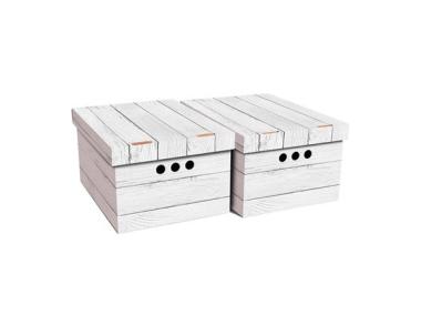 Zdjęcie: Pudło A4 Deska biała 2 szt. 25x18x33 cm BERTONI