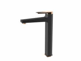 Wysoka bateria umywalkowa Midnight INVENA
