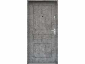 Drzwi wejściowe do mieszkań Bastion T-56 Beton srebrny 80 cm lewe ODO KR CENTER