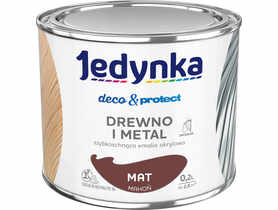 Farba do drewna i metalu Deco&Protect mat mahoń 0,2 L JEDYNKA
