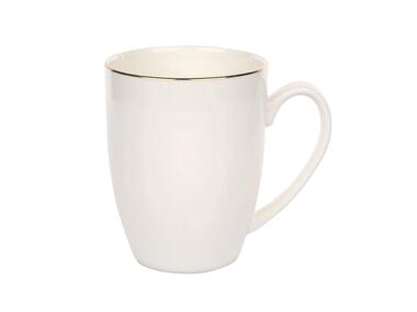 Zdjęcie: Kubek Bella Złota Linia 320 ml porcelana kremowa ALTOMDESIGN