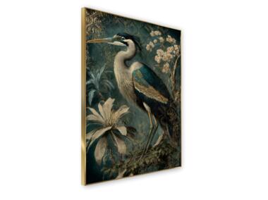 Zdjęcie: Obraz Framed Glasspik 80x120 cm green heron STYLER