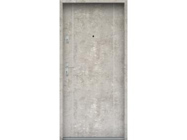 Drzwi wejściowe do mieszkań Bastion A-34 Beton naturalny 90 cm prawe ODR KR CENTER