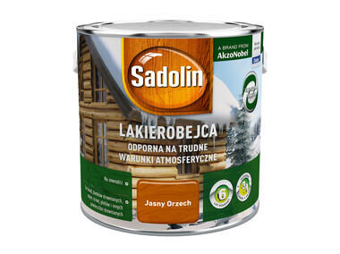 Zdjęcie: Lakierobejca odporna na trudne warunki atmosferyczne 2,5 L jasny orzech SADOLIN