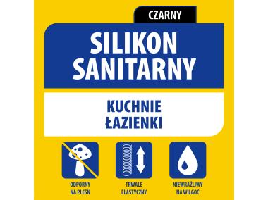 Zdjęcie: Silikon sanitarny 280 ml czarny SOUDAL