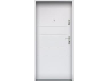 Zdjęcie: Drzwi wejściowe do mieszkań Bastion A-30 Biały 90 cm lewe OSP KR CENTER