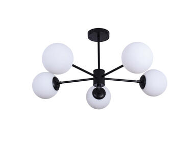 Zdjęcie: Lampa wisząca Roma 5 czarna LIGHT PRESTIGE