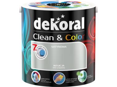 Zdjęcie: Farba satynowa Clean&Color 2,5 L intuicja DEKORAL