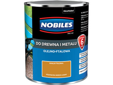 Zdjęcie: Emalia ftalowa półpołysk orzech jasny Ftalonal 0,7 L NOBILES