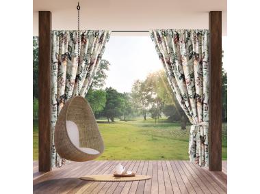 Zdjęcie: Zasłona gotowa Garden2 na taśmie 155 x 200 cm biały EUROFIRANY