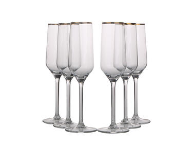 Zdjęcie: Komplet kieliszków na szampana 220 ml- 6 szt. Rubin Gold ALTOMDESIGN