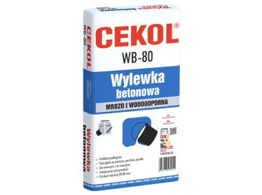 Zdjęcie: Wylewka betonowa WB-80 -5 kg CEKOL