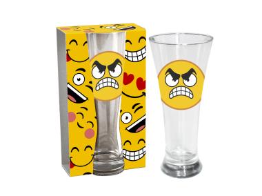 Zdjęcie: Szklanka do piwa 300 ml złośnik emotki DAJAR