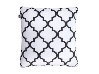 Zdjęcie: Poszewka maroko i kostka grecka chic obsession no.3 biało-czarna+złota obszywka 45x45 cm CHIC HOME