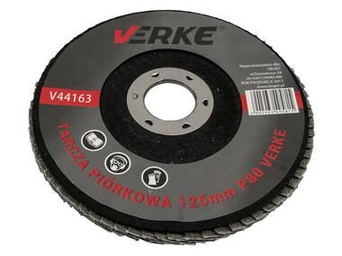 Zdjęcie: Tarcza piórkowa 125 mm P80 VERKE