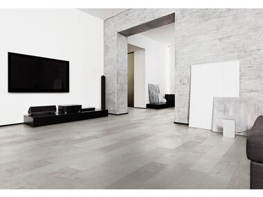 Zdjęcie: Panel laminowany wodoodporny Villa 4V WR Beton 8mm AC4 4xV-fuga szerokie deski CLASSEN