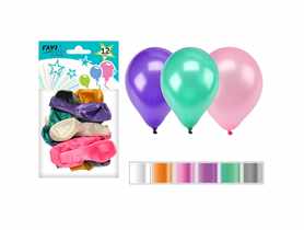 Balony metalizowane 25 cm - 12 szt. RAVI