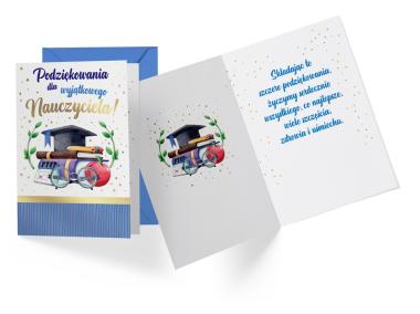 Zdjęcie: Karnet PR-423 Podziękowania dla Nauczyciela KUKARTKA