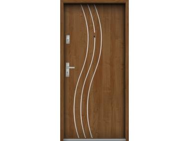 Zdjęcie: Drzwi wejściowe do mieszkań Bastion R-60 Olcha 80 cm prawe ODR KR CENTER