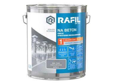 Zdjęcie: Emalia epoksydowa beton szary RAL7040 6,3L RAFIL