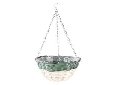 Zdjęcie: Kosz wiszący kwietnik 30x15x50 cm TIN TOURS
