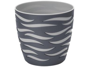 Zdjęcie: Doniczka Sahara Duo 18 cm antracytowo-szara VERDENIA