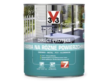 Farba na różne powierzchnie Direct Protect satyna czarny 2 L V33