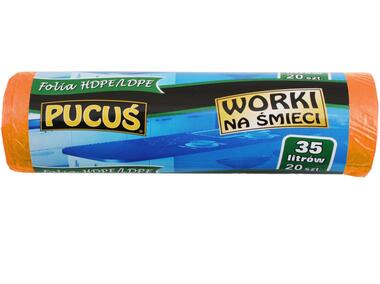 Zdjęcie: Worek na śmieci Lux HDP 35 L - 20 szt. PUCUŚ