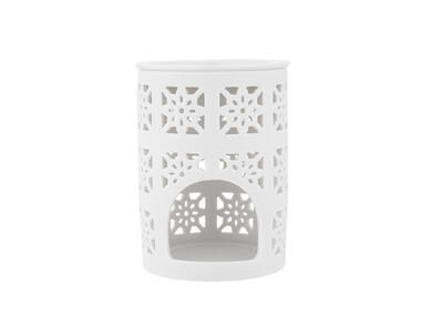 Zdjęcie: Kominek porcelanowy zapachowy dekorowany Kwadraty 12 cm ALTOMDESIGN