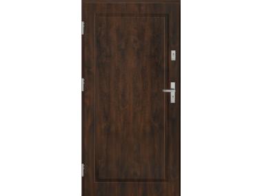 Zdjęcie: Drzwi zewnętrzne stalowo-drewniane Disting Mario 01 Orzech 80 cm lewe KR CENTER