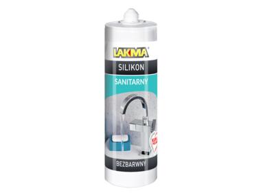 Silikon sanitarny 150 ml bazbarwny LAKMA