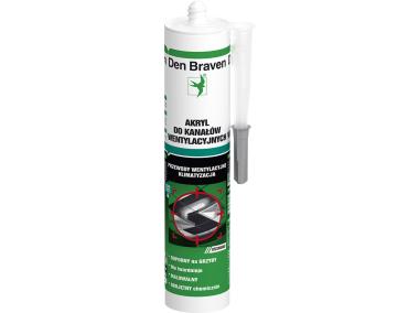 Zdjęcie: Akryl do kanałów wentylacyjnych Ventilation Sealant szary 280 ml DEN BRAVEN