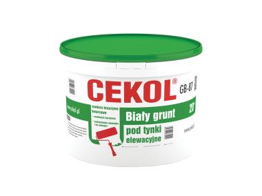 Zdjęcie: Grunt pod tynk elewacyjny GB-87 biały CEKOL