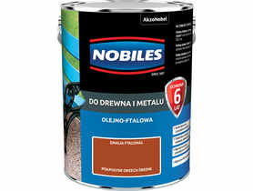 Farba ftalowa do drewna i metalu Ftalonal 5 L orzech średni NOBILES