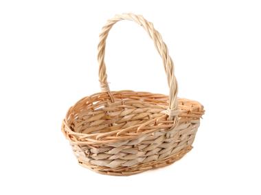 Zdjęcie: Koszyk wiklinowy z hiacynta wodnego 27x23x8/11/28 cm owalny TIN TOURS