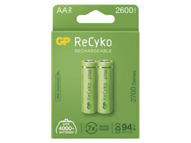 Zdjęcie: Akumulatorek GP ReCyko 2700 AA (HR6) 2PP, MPP EMOS