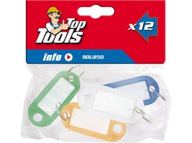Zdjęcie: Identyfikatory do kluczy, 12 sztuk TOP TOOLS