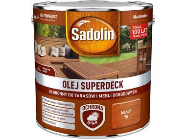 Zdjęcie: Olej do drewna 2,5 L mahoń Superdeck SADOLIN