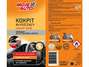 Zdjęcie: Spray do kokpitu błyszczący wanilia 0,5 L MOJE AUTO