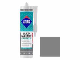 Silikon sanitarny elastyczny 136 srebrny 280 ml ATLAS