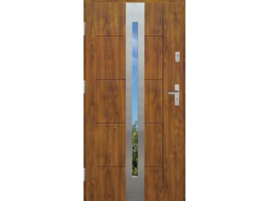 Drzwi zewnętrzne stalowo-drewniane Disting Nicolo 08 Dąb złoty 90 cm lewe KR CENTER