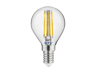 Zdjęcie: Żarówka LED Filament G45 4 W E 14 ciepły biały GTV