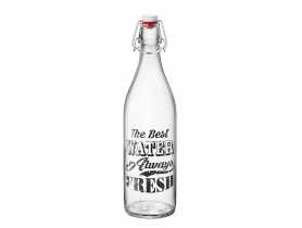 Butelka Vintage 1 L z zamknięciem pałąkowym czarna BORMIOLI