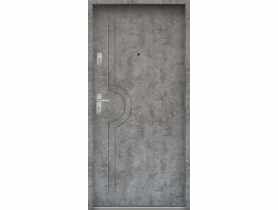 Drzwi wejściowe do mieszkań Bastion N-03 Beton srebrny 80 cm (NW) prawe ODP KR CENTER