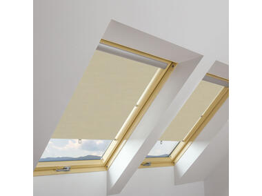 Zdjęcie: Roleta okna dachowego AUB/002 78x140 cm beżowa KRONMAT