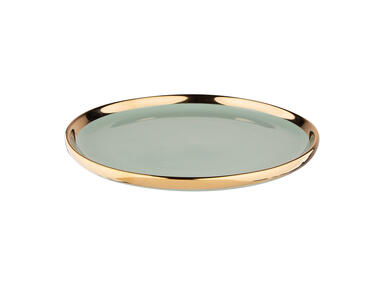 Zdjęcie: Talerz deserowy Aurora Gold 20 cm jasna zieleń ALTOMDESIGN