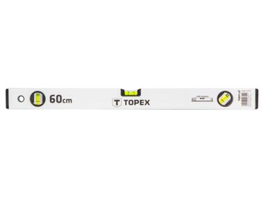Zdjęcie: Poziomnica aluminiowa anodowana 60 cm, 3 libelle TOPEX