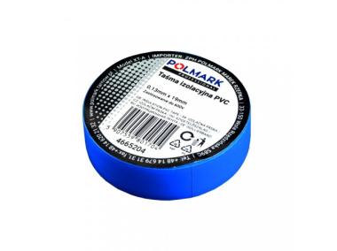Zdjęcie: Taśma elektroizolacyjna 0,13x15 mm - 10 m niebieska POLMARK