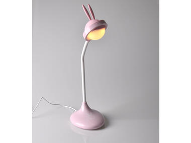 Zdjęcie: Lampka biurkowa LED Rabbit róż akumulator+USB POLUX